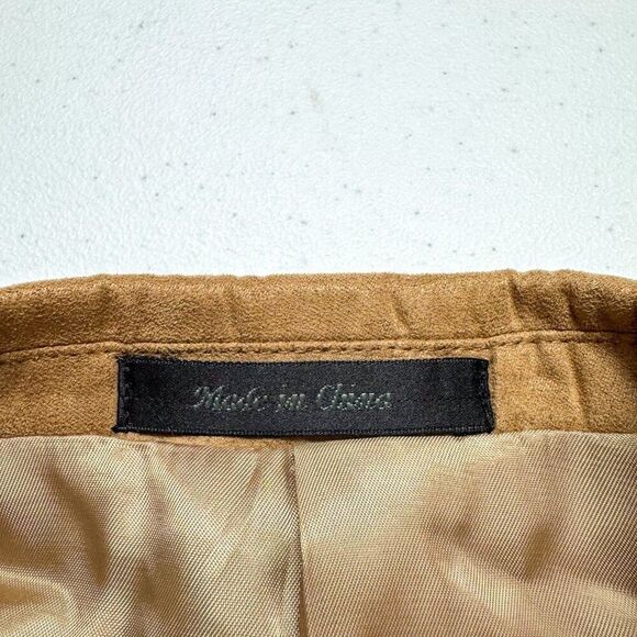 Chaps Blazer Men 42R Tan Polyester Suit Jacket Business Casual Wedding Office - Picture 8 of 15